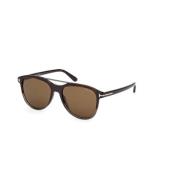 Tom Ford Stiliga färgade Havana solglasögon Brown, Unisex