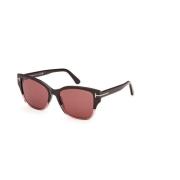 Tom Ford Gradient Shiny Dark Brown Solglasögon Brown, Unisex