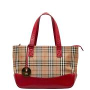 Burberry Vintage Pre-owned Canvas totevskor Multicolor, Dam