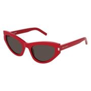 Saint Laurent Grace SL 215-006 Röd Grå Solglasögon Red, Dam