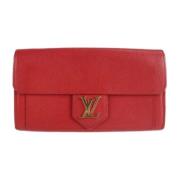 Louis Vuitton Vintage Pre-owned Laeder plnbcker Red, Dam