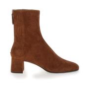 Aquazzura Brun Mocka Rund Tå Stövlar Brown, Dam