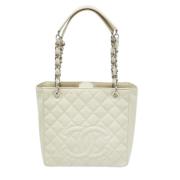 Chanel Vintage Pre-owned Laeder totevskor White, Dam