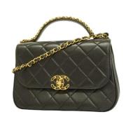 Chanel Vintage Pre-owned Laeder chanel-vskor Black, Dam