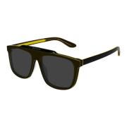 Gucci Aviator Solglasögon Trendy Urban Poetisk Stil Black, Unisex