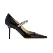 Jimmy Choo Kristallrem Bing Patentläderpumpar Black, Dam