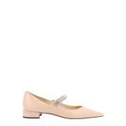 Jimmy Choo Kristallrem Patentläder Pumps Pink, Dam