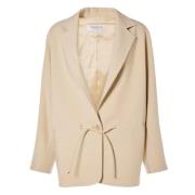 Max Mara Stiliga Coulisse Jackor Beige, Dam