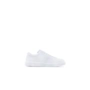 Armani Exchange Vit Lädersneaker med Logodetalj White, Herr