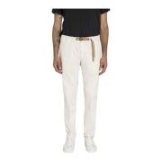 White Sand Regular Fit Stretch Gabardine Byxor Beige, Herr