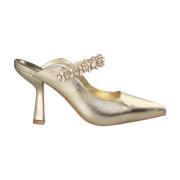 Alma EN Pena Kristall Slingback Sko Yellow, Dam