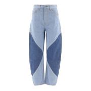 Ganni Avslappnad Denim Jeans Blue, Dam