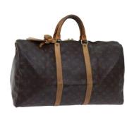 Louis Vuitton Vintage Pre-owned Canvas handvskor Brown, Dam