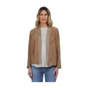 Gimo's Mocka Skinnjacka Beige, Dam