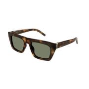 Saint Laurent Grön Havana Solglasögon SL M131 Brown, Dam