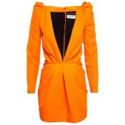 Yves Saint Laurent Vintage Pre-owned Tyg klnningar Orange, Dam