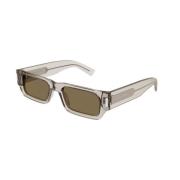 Saint Laurent Beige Brown Solglasögon SL 660 Beige, Unisex