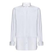 Brioni Vit Bomullskvällsskjorta Essential White, Herr