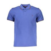 Harmont & Blaine Sommar Polo Skjorta med Kontrastdetaljer Blue, Herr