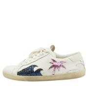 Yves Saint Laurent Vintage Pre-owned Laeder sneakers White, Dam