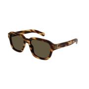 Gucci Stiliga Havana Brun Solglasögon Brown, Herr