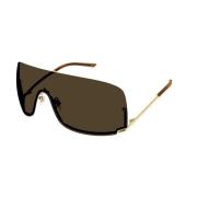 Gucci Guld Brun Solglasögon Gg1560S 002 Yellow, Unisex