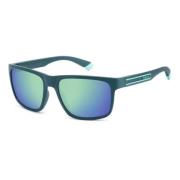 Polaroid Stylish Sunglasses with Polarized Gray Mirror Green, Herr