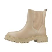 Geox Stilrena Chelsea Boots med Iridea-detalj Beige, Dam