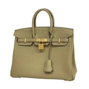 Hermès Vintage Pre-owned Laeder handvskor Beige, Dam