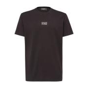 Dsquared2 Präglad Logot-shirt Black, Herr