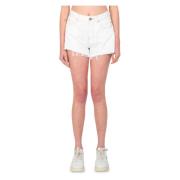 Pinko Fringed Honung Shorts White, Dam