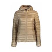 Jott Cloe Pufferjacka - Beige, Huva Beige, Dam