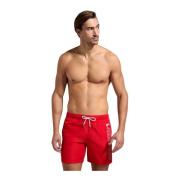 Bikkembergs Röda Sidologo Badshorts Red, Herr