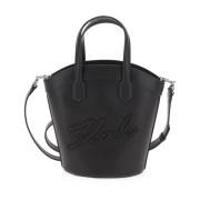 Karl Lagerfeld Liten Tulpan Tote Väska Black, Dam