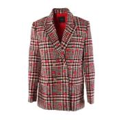 Pinko Röd Blazer Multicolor, Dam