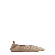 Flattered Suede Ballerina Flats Beige, Dam