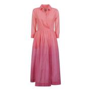 Sara Roka Gradient Pink Shirt Dress Pink, Dam