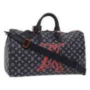 Louis Vuitton Vintage Pre-owned Canvas handvskor Blue, Dam