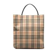 Burberry Vintage Pre-owned Canvas totevskor Beige, Dam