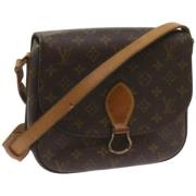 Louis Vuitton Vintage Pre-owned Canvas axelremsvskor Brown, Dam