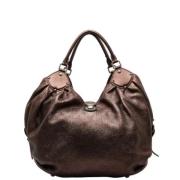 Louis Vuitton Vintage Pre-owned Laeder totevskor Brown, Dam