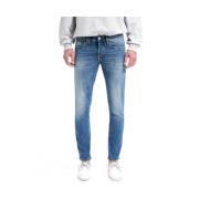 Cycle Denim Biker Byxor Blue, Herr