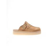 Clarks Brun Mocka Kilklack Mules Brown, Dam