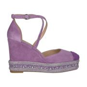 ALMA EN PENA Rhinestone Kilklack Sandal Purple, Dam