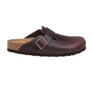 Birkenstock Bruna lädersandaler med EVA-sula Brown, Dam