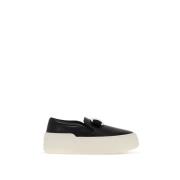 Salvatore Ferragamo Guld Vara Spänne Slip-On Sneakers Black, Dam