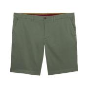 Brooks Brothers Militära Bomull Chino Shorts Green, Herr