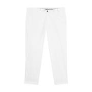 Brooks Brothers Vita avslappnade passform dubbelvridna bomulls chinos ...