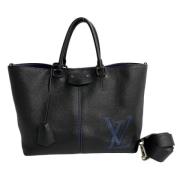 Louis Vuitton Vintage Pre-owned Laeder totevskor Black, Dam