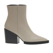 Paloma Barceló Beige Ankelboots med Texansk Läder Beige, Dam